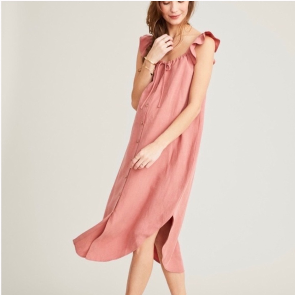 Hatch The Jenna Ruffle Midi Dress
